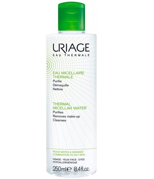 Міцелярна термальна вода Uriage Eau Thermal Micellar Water, для жирної та комбінованої шкіри, 250 мл - Pampik