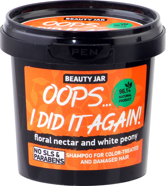 Шампунь Beauty Jar Oops...i did it again, для окрашенных и поврежденных волос, 150 мл - Pampik