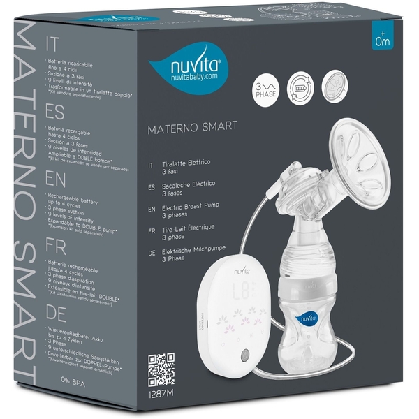 Молоковідсмоктувач Nuvita Materno Smart електричний один потік (NV1287M) - Pampik - 10