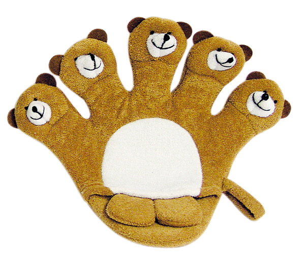 Мочалка-рукавичка дитяча Titania Bear, 25 см (9203) - Pampik