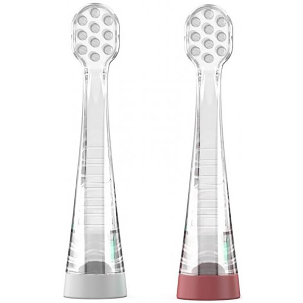 Насадки для електричної зубної щітки Nuvita 1151 середні 2 шт. (NVNU-0078B) - Pampik