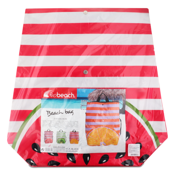 Сумка пляжна Offtop Фрукт, із блискавкою, червоний (864504) - Pampik