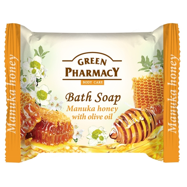 Мыло Зеленая Аптека Bath soap Manuka honey with olive oil, 100 г - Pampik