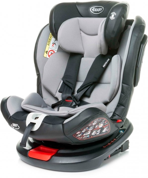 Автокрісло 4Baby Roto-Fix Light Gray, світло-сірий (4RF04) - Pampik