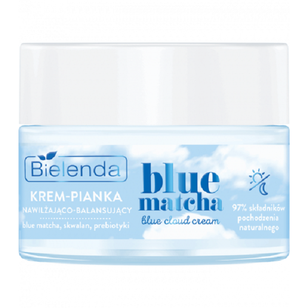 Крем-пена для лица Bielenda Blue Matcha Blue Cloud Cream, 50 мл - Pampik
