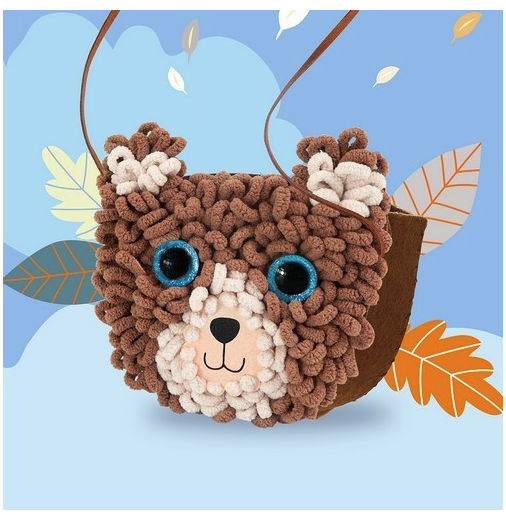 Набор для творчества Avenir 2 в 1 Вязание сумочки Мишка (CH201749) - Pampik - 4