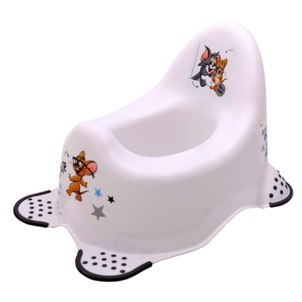 Горщик анатомічний Lorelli Cat And Mouse, білий (23900) - Pampik