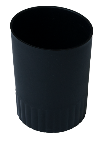 Стакан для канцелярских принадлежностей Buromax Jobmax, черный (BM.6351-01) - Pampik