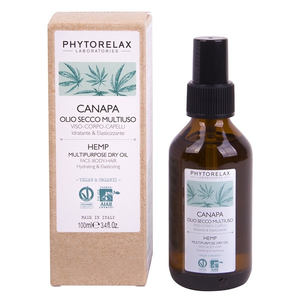 Олія Phytorelax Vegan&Organic Hemp для тіла, волосся та обличчя 100 мл (6022258) - Pampik