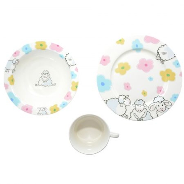 Набор детской посуды Krauff Funny Sheep, 3 предмета + детская сказка (21-244-041) - Pampik - 6