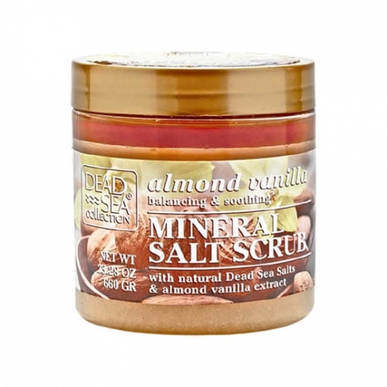 Скраб для тела Dead Sea Collection с минералами Мертвого моря и маслом миндаля и ванили, 660 г - Pampik