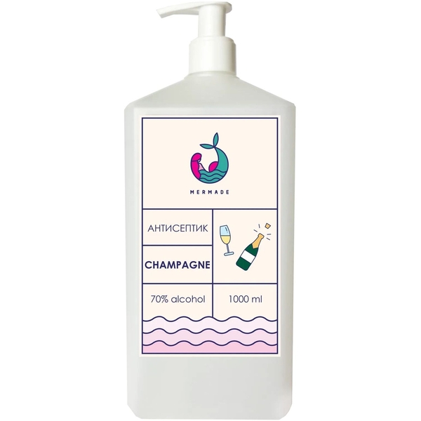 Антисептик для рук Mermade Champagne, 1л (MR0006MAX) - Pampik