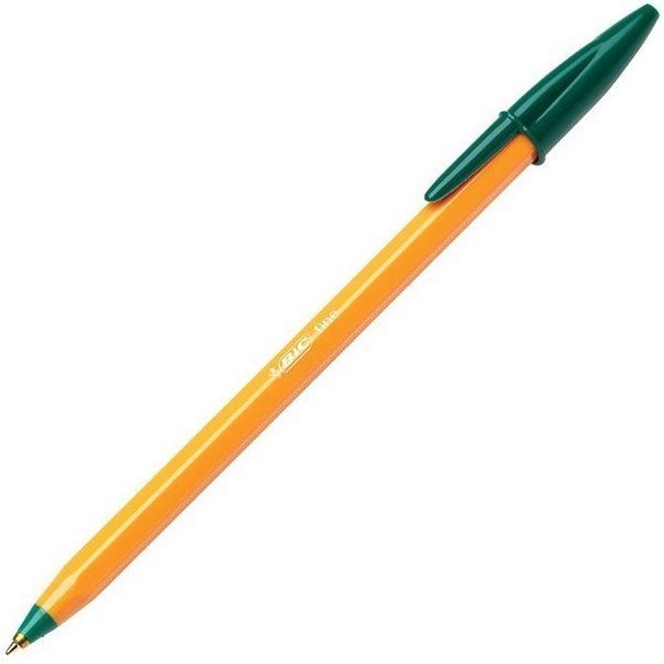 Ручка шариковая BIC Orange Original Fine, 0,36 мм, зеленый, 20 шт. (1199110113) - Pampik - 3