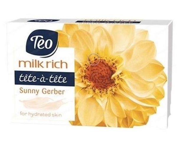 Мило тверде Тeo Milk Rich Tete-a-Tete Sunny Gerber, помаранчевий, 100 г (57831) - Pampik