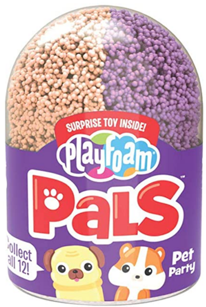 Кульковий пластилін Educational Insights S2 Милі вихованці, з іграшкою-сюрпризом, фіолетовий з помаранчевим (EI-1965) - Pampik