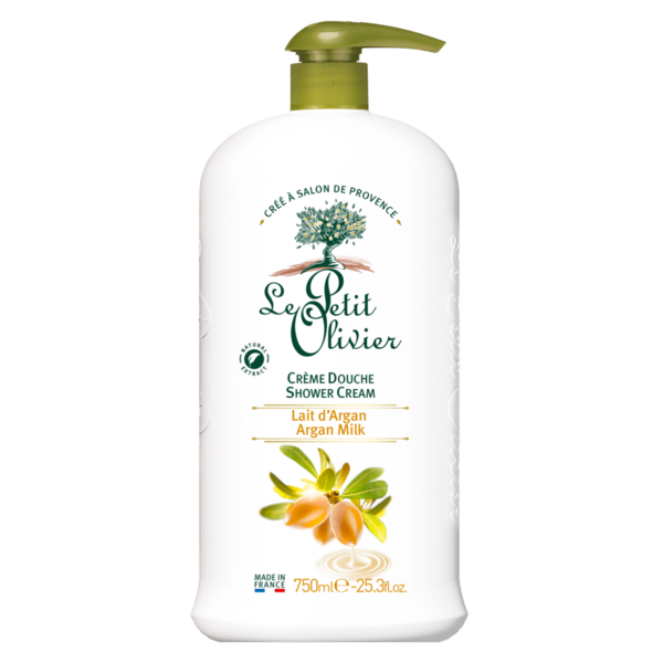 Гель-крем для душу Le Petit Olivier Extra, арганове молоко, 750 мл - Pampik