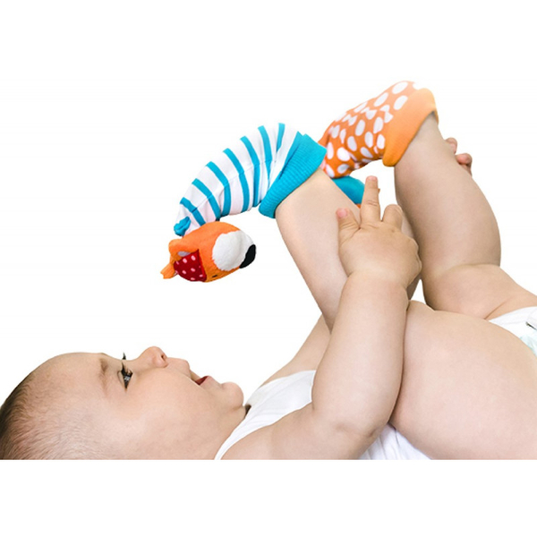 Розвиваючі шкарпетки з брязкальцями BBluv Сова і Лисиця (B0104) - Pampik - 2