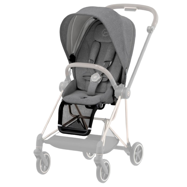 Комплект текстиля Cybex Mios Manhattan grey plus, серый (521002579) - Pampik