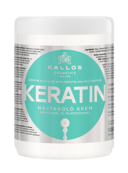 Маска для волос Kallos Cosmetics Keratin, 1000 мл - Pampik