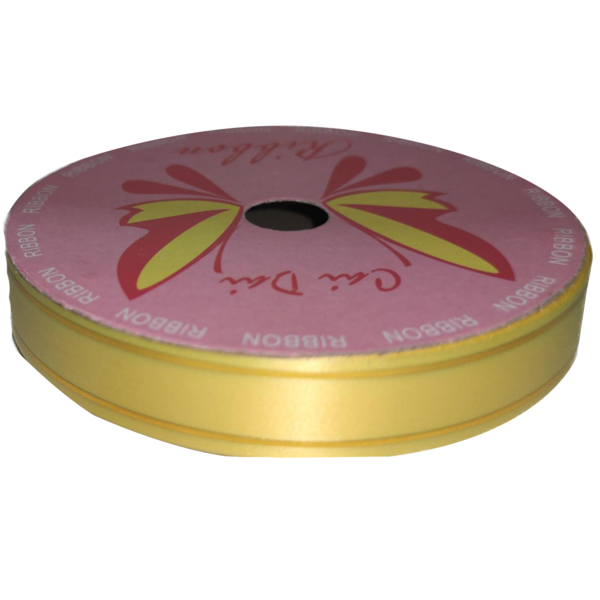 Подарочная оберточная лента Offtop, 9 метров, желтый (832948) - Pampik