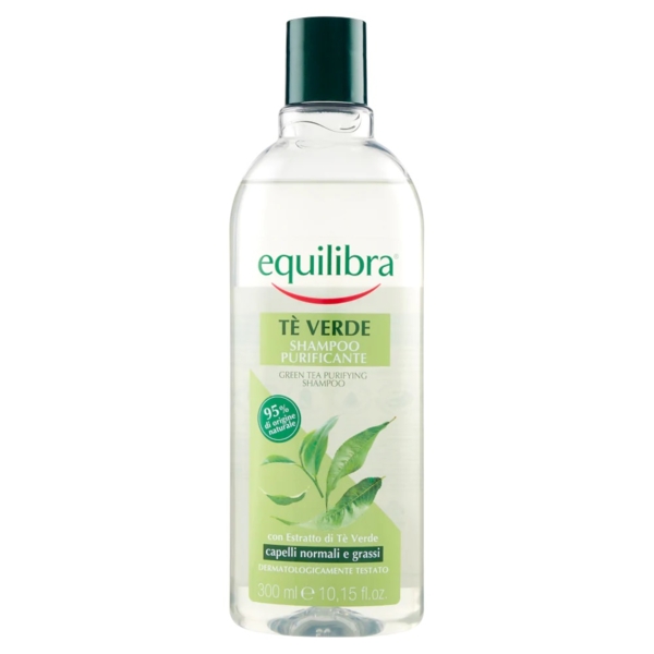 Шампунь Equilibra Очищающий с зеленым чаем, 300 мл (872778) - Pampik