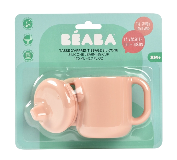 Поїльник силіконовий Beaba, 170 мл, рожевий (913525) - Pampik - 6