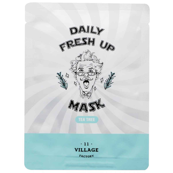 Тканевая маска с экстрактом чайного дерева Village 11 Factory Daily Fresh Up, 20 мл - Pampik