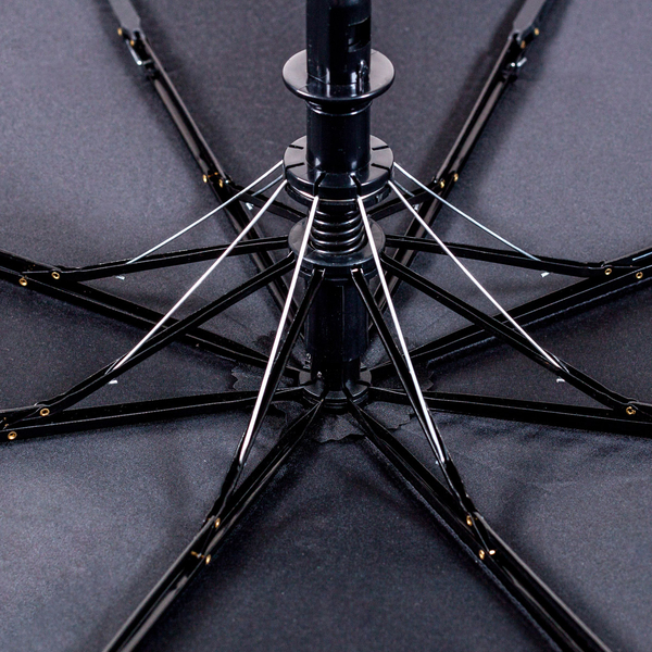 Парасолька напівавтоматична Bergamo Sky, чорний з синім (7040004) - Pampik - 4