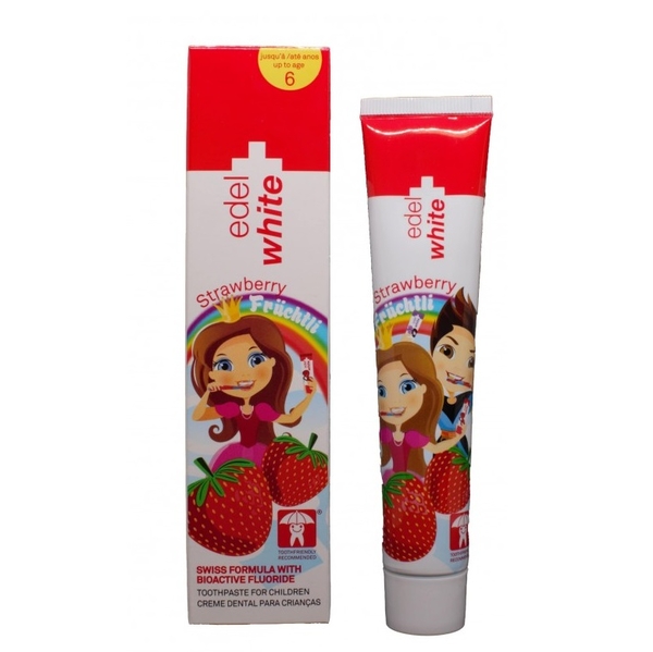 Детская зубная паста Edel White Rke Клубника, 50 мл - Pampik