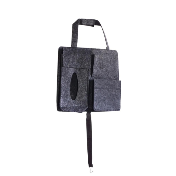 Органайзер на спинку сидіння авто Supretto, 4 кишені, сірий (7192-0001) - Pampik - 4