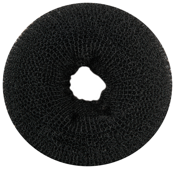 Валик-бублик для волосся Titania, 1 шт., чорний (7836) - Pampik