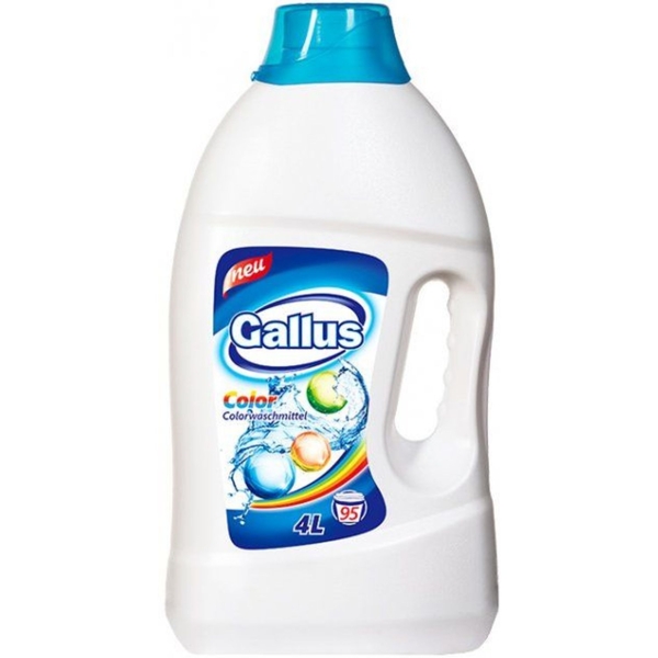Гель для прання Gallus Color для кольорових речей, 4 л - Pampik