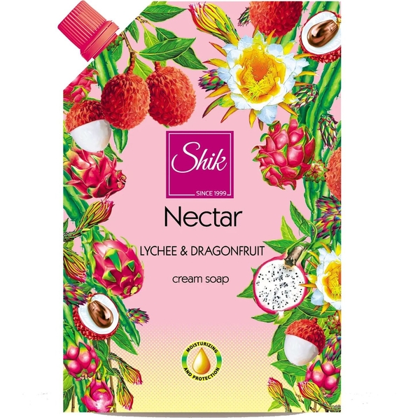 Крем-мило Shik Nectar Пітахайя та Лічі, 460 г - Pampik