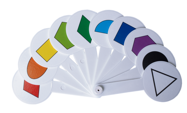 Набір кольорів та геометричних фігур ZiBi, віяло (ZB.4904) - Pampik - 2