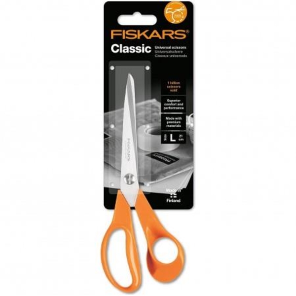 Ножиці універсальні Fiskars Classic, 21 см (1000815) - Pampik
