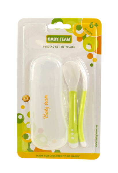Набір посуду Baby Team, зелений (6105_зелений) - Pampik - 4