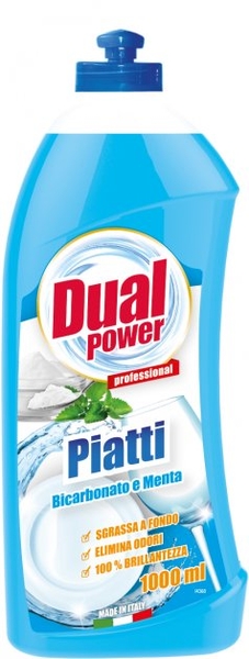 Рідкий засіб для миття посуду Dual Power Сода та шавлія, 1 л - Pampik