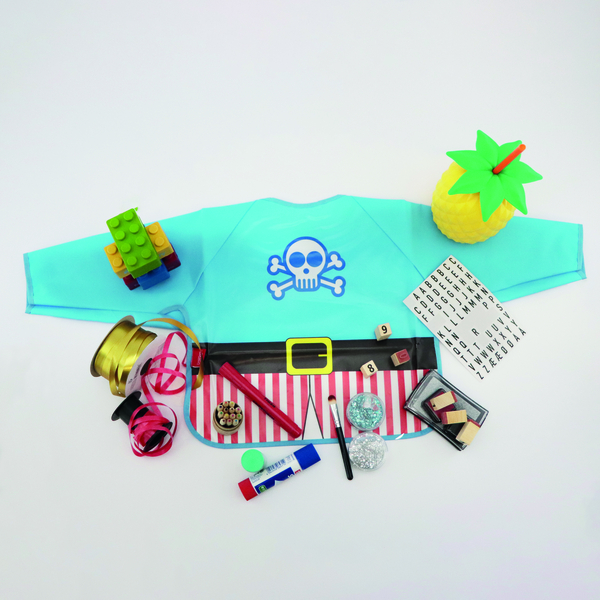 Нагрудник із рукавами Nuby Пірат, блакитний (NV09002pirat) - Pampik - 2