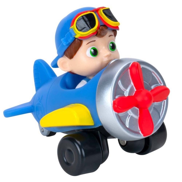 Машинка CoComelon Mini Vehicles Plane Літак, синій (CMW0051) - Pampik