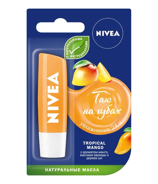 Бальзам для губ Nivea Тропический манго (85159) - Pampik
