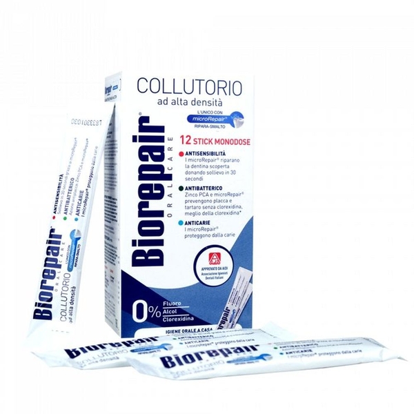 Ополіскувач Biorepair Plus Професійний захист та відновлення, 144 мл (12 стіків по 12 мл) - Pampik