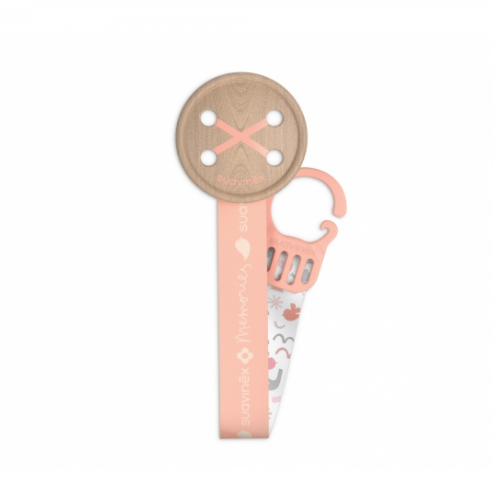 Кліпса для пустушки Suavinex Memories Історії малюків, рожевий (307234) - Pampik