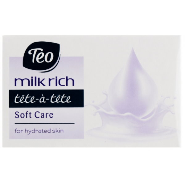 Мило тверде Тeo Milk Rich Tete-a-Tete Soft Сare, світло-фіолетовий, 100 г (58089) - Pampik