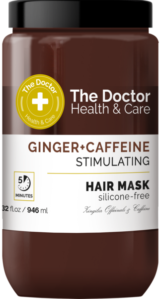 Маска для волосся The Doctor Health&Care Ginger + Caffeine Stimulating Hair Mask, 946 мл - Pampik
