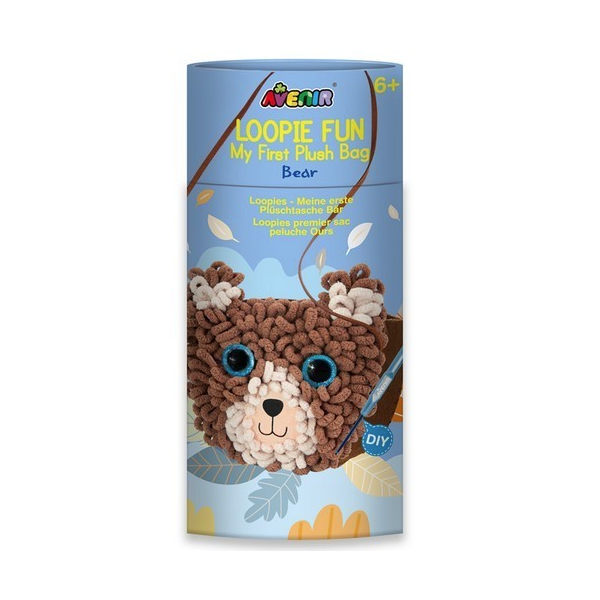 Набор для творчества Avenir 2 в 1 Вязание сумочки Мишка (CH201749) - Pampik