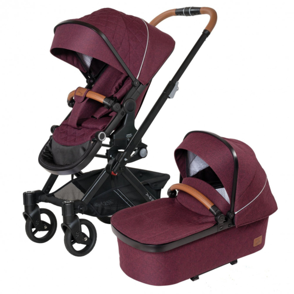 Универсальная коляска 2 в 1 Hartan YES GTX SELECTION Berry, вишневый (2297109551-1) - Pampik