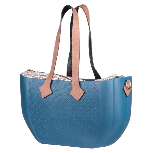Сумка для коляски Nuvita MyMia, синій з бежевим (NV8801P/02R/23T/13T/33T) - Pampik