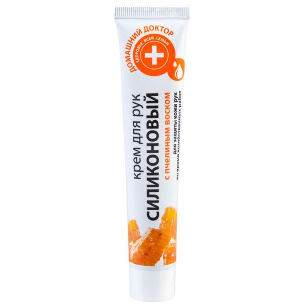 Крем для рук Домашний Доктор силіконовий, з бджолиним воском, 42 мл - Pampik