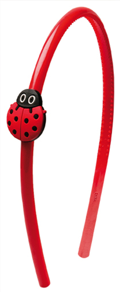 Обруч для волос Titania Божья коровка, пластмассовый, красный, 1 шт. (8511 KIDS) - Pampik