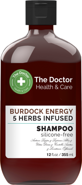 Шампунь The Doctor Health&Care Burdock Energy 5 Herbs Infused Shampoo, 355 мл - Pampik